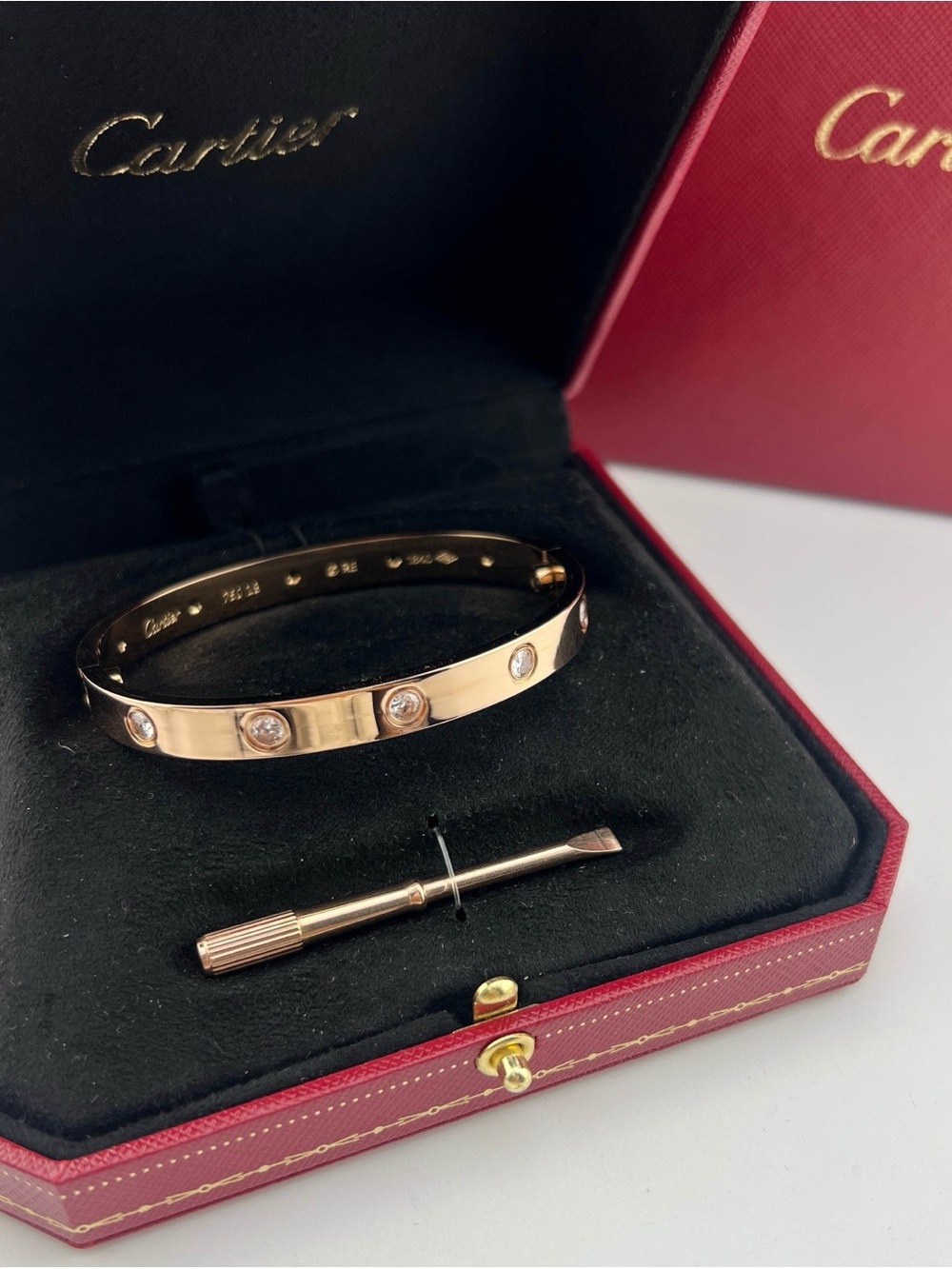 Cartier Rose Gold Diamond-Set Love Bracelet